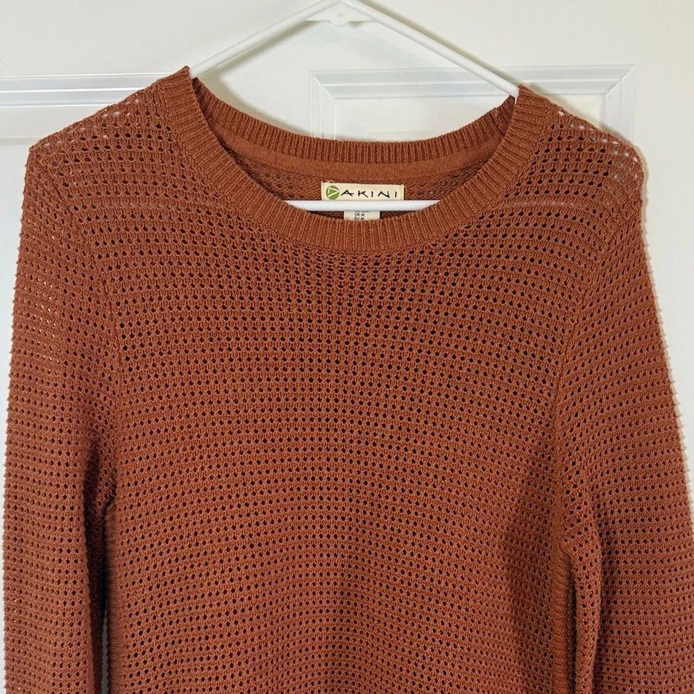 Akini Rust Knit Sweater - Picture 3 of 9